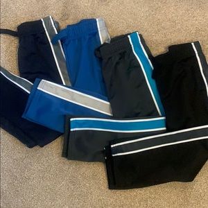 Set of 4 Little boy’s silky athletic pants, all 4T